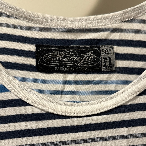 Striped Tank Tops - Navy, Red & Blue - Picture 2 of 5